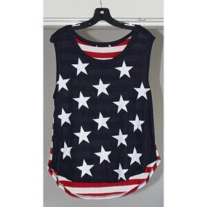 American Rebel - Stars and Stripes Stretchy Tank, Med